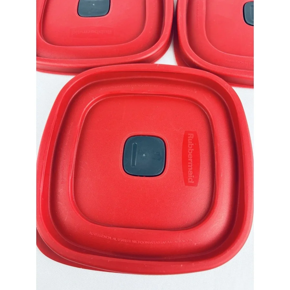 Rubbermaid Easy Find‎ Vented Replacement Red Lids ONLY 6.5